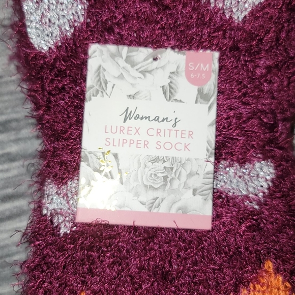 Woman's Lurex Fox Critter Slipper - Picture 4 of 5